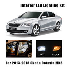 18pcs White Canbus Car LED Map Dome Bulbs Interior Light Kit Fit For 2013-2018 Skoda Octavia MK3 MKIII Combi Trunk Footwell Lamp 2024 - buy cheap