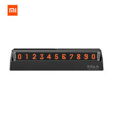 xiaomi mijia Bcase TITA  X Temperary Parking Phone Number Card Plate Share To Bcase Flip Type Car Mini Car Decoration 2024 - buy cheap