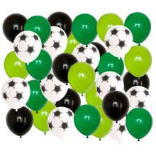 40pcs/lot 12inch Green Thicken Soccer Balls 12" Football Latex Balloons Birthday Party Decoration Children's Toys Football Theme 2024 - buy cheap