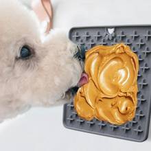 Alimentador de cachorro para bichos, tapete de silicone para lamear cães e gatos, base de banho para pet 2024 - compre barato