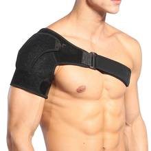 Adjustable Single Shoulder Support Back Brace Guard Strap Elastic Shoulder Bandage Men Women Sports Safety Gym Shoulder Band Pad 2024 - buy cheap