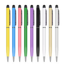 Atacado esferográfica tela de toque caneta stylus útil 2 em 1 design tablet caneta stylus para ipad telefone inteligente 1000pcs 2024 - compre barato