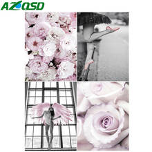 AZQSD 5D DIY Diamond Embroidery Woman Flower Mosaic Handmade Gift Diamond Painting Portrait Needlework Home Decoration 2024 - buy cheap