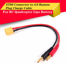 Conector XT60 de alta calidad de 26cm a 4,0, Cable de carga de enchufe Banana de 14AWG, Cable de silicona para batería Lipo de helicóptero RC Quadcopter 2024 - compra barato