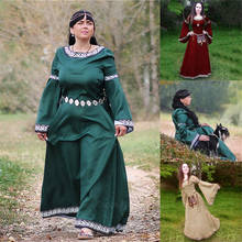 Винтажное женское платье, для косплея, готический, средневековый, Ренессанс, Хэллоуин, ретро, платье макси, дворец, карнавальвечерние 2024 - купить недорого