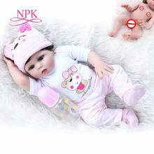 popular 48CM full body soft silicone reborn baby girl doll in pink dress flexible very soft touch cuddly newborn baby Birthday G 2024 - buy cheap