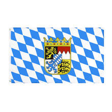 FLAGHUB 60X90 90X150cm BLUE Bavarian Emblem Flag For Decoration 2024 - buy cheap