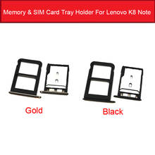 Memory & SIM Card Tray Holder For Lenovo K8 Note XT1902-3 Sim Card Reader Slot Socket Adapter Replacement Parts 2024 - buy cheap