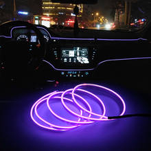 Car LED Strip Decoration Garland Wire Rope Tube Line Neon Light For Volkswagen POLO Golf 5 6 7 Passat B5 B6 Bora MK5 MK6 Tiguan 2024 - buy cheap