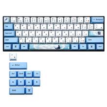 73 Keys Dye Sublimation Mechanical Keyboard Cute Keycaps PBT OEM Profile Keycap For GH60 GK61 GK64 Keyboard Keycap M23 21  2024 - buy cheap