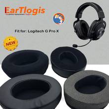 Eartlogis substituição almofadas de ouvido para logitech g pro x fone de ouvido peças earmuff capa almofada copos travesseiro 2024 - compre barato