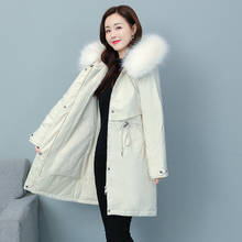 Chaqueta de algodón con capucha para mujer, abrigo grueso y cálido de talla grande 5XL, 6XL, ropa de invierno, nueva moda 2024 - compra barato
