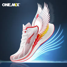 Onemix-Zapatillas de correr para hombre y mujer, calzado deportivo ligero y transpirable, con cordones, cómodo, ligero y suave 2024 - compra barato