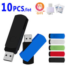 10pcs/lot  Metal usb 2.0 Pendrive 128GB 64GB High speed Cle USB 32GB 16GB 8GB 4GB memoria flash stick waterproof  pen drive 2024 - buy cheap