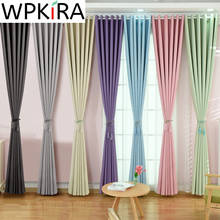 Modern Solid Color Blackout Curtains For Living Room Bedroom Polyester Fabric Window Blinds Drapes Ready Made Customize WP092H 2024 - buy cheap