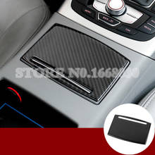 Panel de fibra de carbono para posavasos, S6 Audi A6 cubierta embellecedora para 2012-2018, 1 Uds., accesorios de decoración interior de coche 2024 - compra barato