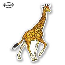 HotMeiNi 13cm x 7cm Cartoon Giraffe Vinyl Cute Animal Car Sticker Laptop Travel Luggage Decal Waterproof Car Accessories 2024 - buy cheap