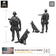 1/35 Resin Soldier Us Special Forces And Dogs self-assembled Y-B2 2024 - buy cheap