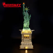 Briksmax kit de iluminação led para arquitetura 21042, estátua da liberdade, (não inclui modelo) 2024 - compre barato