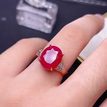 Natural ruby ring, 925 silver exquisite style, best selling quality, classic style 2024 - buy cheap