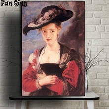 DIY 5D Diamond Painting Noble woman wearing a hat full Square/ round diamond Cross Stitch Mosaic Rhinestone Home Decor Picture 2024 - buy cheap