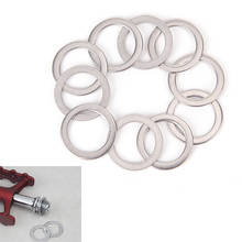10Pcs Bicycle Pedal Spacer Crank Cycling MTB Bike Stainless Steel Ring Washers Color: Silver Weight: 17g Size: 2cm High Quality 2024 - buy cheap