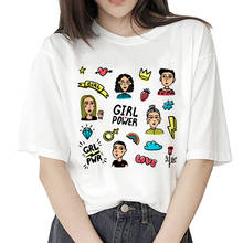 Feminist T Shirts Women Harajuku T-shirt Girl Powers stranger things 90s Graphic Ullzang GRL PWR Korean Tees Female Top Tshirt 2024 - buy cheap