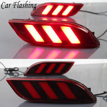 Car Flashing 2PCS LED Reflector Rear Bumper tail light Fog Lamp cover Brake Lights lamp For Jeep compass 2017 2018 2019 2024 - buy cheap