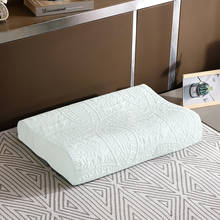 1 peça acolchoado fronha cinza azul látex fronhas para cama dormir memória espuma travesseiro caso 30x5 0cm/40x60cm 2024 - compre barato