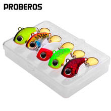 PROBEROS 5Pcs Vib Spoon 5-10-15-20g Metal Fishing Lures Bait Bass Pike Trout Jig Spinnerbait Sequins Vibrating Whopper Pesca 2024 - buy cheap