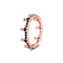 100% Настоящее 925 пробы Серебряное кольцо для женщин Заколдованная корона обручальные кольца для женщин модные ювелирные изделия anillos 2024 - купить недорого
