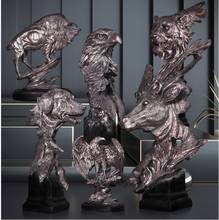 Nordic escultura de arte simulação resina animal estatueta artesanato estátuas casa ornamentos acessórios decoração escritório presente p0996 2024 - compre barato