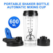 Taza eléctrica portátil de 600ML, mezclador automático de proteínas, taza de agitación automática, vórtice, Tornado, sin BPA 2024 - compra barato