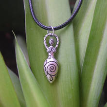 Colar deusa espiral wicca, joias paganas, amuleto, 1 peça 2024 - compre barato