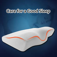 Memory Foam постельные принадлежности защитная подушка для шеи медленный отскок Подушка-бабочка здоровья затылочный шейный размер в 50*30 см 2024 - купить недорого