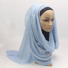 80*200cm hijabs muslim islamic scarf scarves muslim head scarf maxi cotton hijab crinkle muslim hijabs 2024 - buy cheap