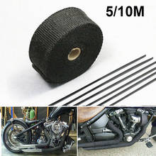 Tubo de escape da motocicleta motocross fita térmica isolamento fibra vidro para honda shadow vt750 dio 27 msx 125 sombra 125 vtx 1300 2024 - compre barato