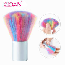 BQAN Colorful Nail Cleaning Brush Tool Art Care Manicure Pedicure Soft Powder Dust Remover Small Angle Clean Brush 2024 - buy cheap