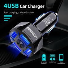 48W 7A Car Charger For Phone Fast Charging Qc 3.0 Cigarette Socket Adapter 4 Port Mobile Phone Charger For Samsung S10 Iphone 11 2024 - buy cheap