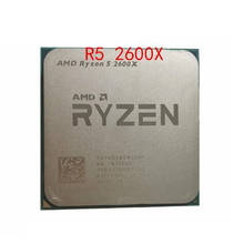 Процессор AMD Ryzen 5 2600X R5 2600X 3,6 ГГц, шесть ядер, 12 ядер, 95 Вт, процессор YD260XBCM6IAF Socket AM4 2024 - купить недорого