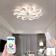 Современный светильник для гостиной, светодиодный потолочный светильник для спальни, поддерживает пульт дистанционного управления, приложение для отеля, для виллы канделябр 2024 - купить недорого