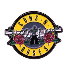 Guns N Roses Pin Steampunk Rock & Roll Band Badge Perfect gift for hard rock music lovers 2024 - buy cheap