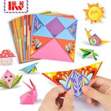 54 pçs crianças origami livro de papel 3d quebra-cabeça diy brinquedo dobrável crianças brinquedos do jardim de infância artesanal aprendizagem precoce educacional 2024 - compre barato