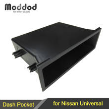 Kit de armazenamento universal de bolso com rádio para nissan, reequipamento de instalação, kit de acabamento com moldura 2024 - compre barato