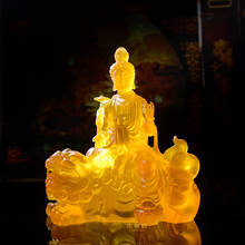 Bodhisattva Manjusri Manjushri resin statues Samantabhadra ornaments buddha figurine to ward off evil spirits lucky peace! 2024 - buy cheap