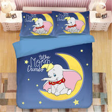 Disney Dumbo Cartoon Bedding Set Lovely Couple Twin Queen King Single Double Size Adult Girl Boy Children Duvet Cover PillowCase 2024 - buy cheap