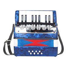 Mini acordeón portátil profesional para principiantes, instrumento Musical educativo de 17 teclas y 8 bajos, regalo de Navidad y Año Nuevo 2024 - compra barato
