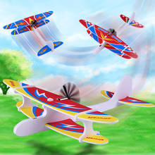 Diy mão jogar voando planador aviões brinquedos para crianças espuma avião modelo festa saco enchimentos voando planador avião brinquedos jogo 2024 - compre barato