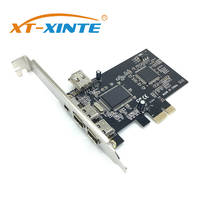 Adaptador de extensão XT-XINTE pcie 4 portas (3 + 1) 139 1x4 pinos 3x6 pinos para adaptador de placa de controlador pci express para ieee 1394 2024 - compre barato