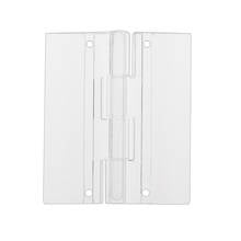 Dobradiças de piano para porta, 45x38mm transparente de plástico acrílico dobrável com pacote de 6 2024 - compre barato